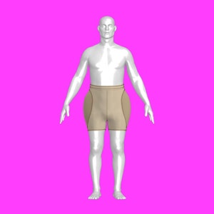 katkow drag queen shapewear hip pads sewing pattern front