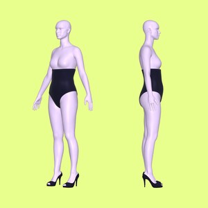 Shapewear Pattern Waist Cover Undergarment Sewing Pattern (XS-4X) - PDF - Drag Queen ...