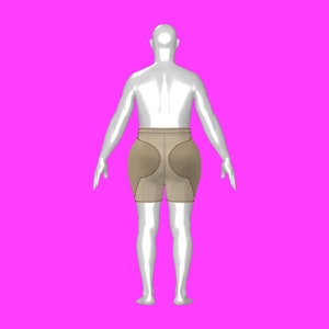 katkow drag queen shapewear hip pads sewing pattern back