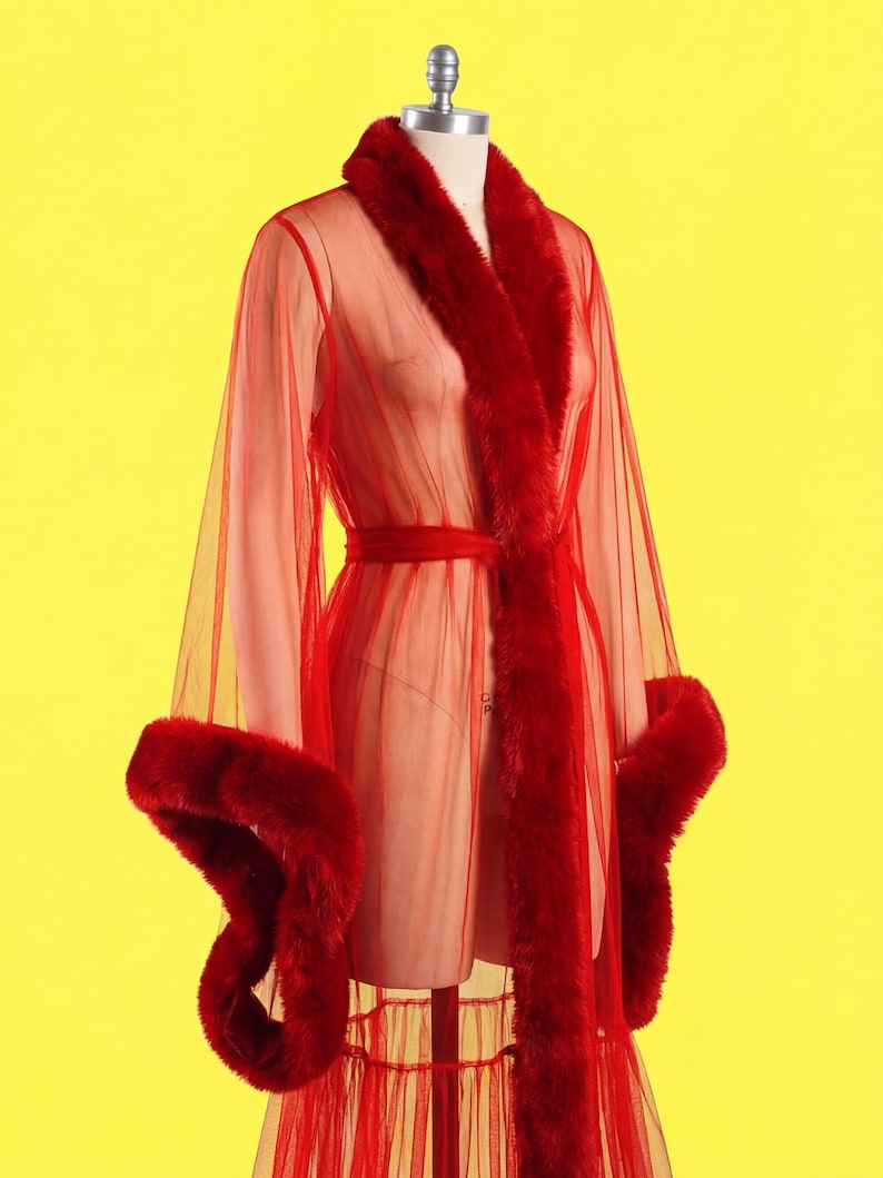 Vintage Robe (XS-M) Sewing Pattern For Drag Queens Reveal Coat Costume Sleepwear Lingerie Old Hollywood