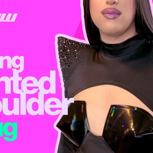 katkow drag queen pointed shoulder shrug sewing pattern lady gaga thumb YouTube video