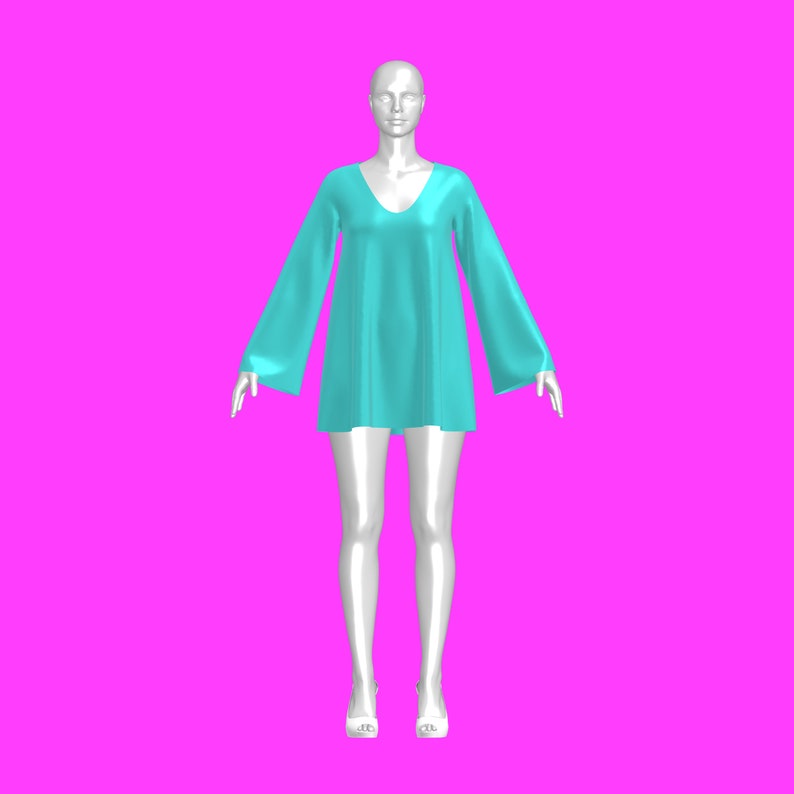 Bunny Oversized Dress Sewing Pattern sizes S 4X PDF Etsy