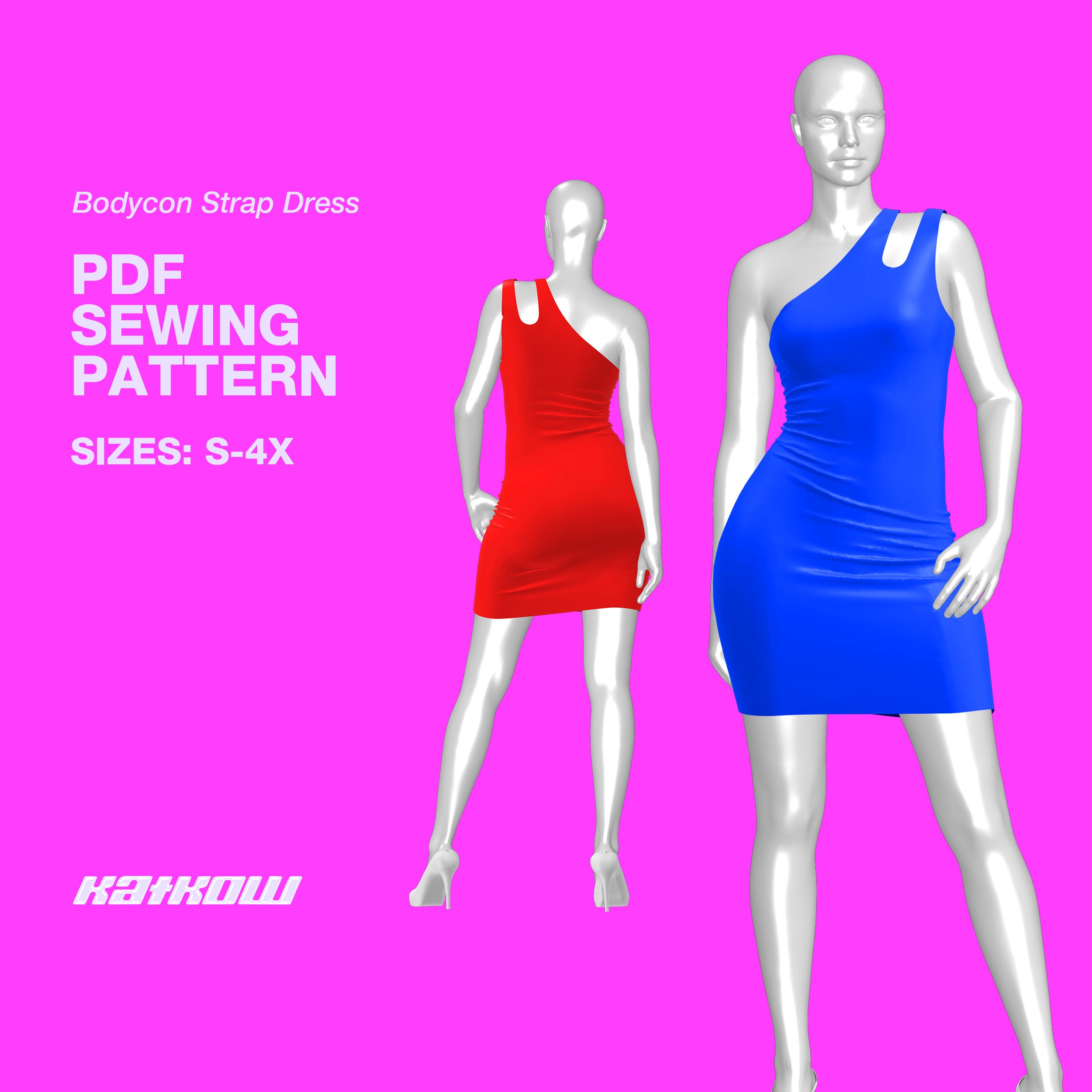 Maddy Euphoria Dress Sewing Pattern sizes S 4X PDF 