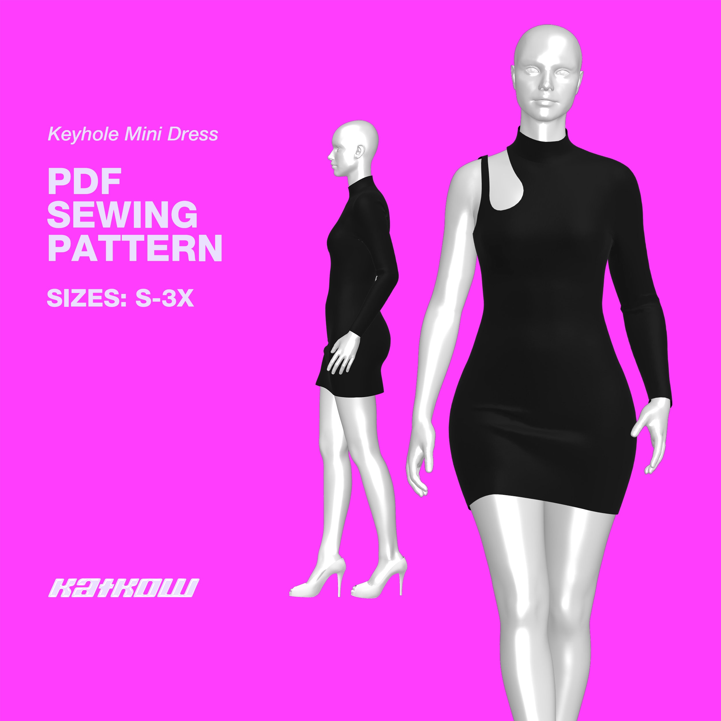 Maddy Euphoria Dress Sewing Pattern sizes S 4X PDF 