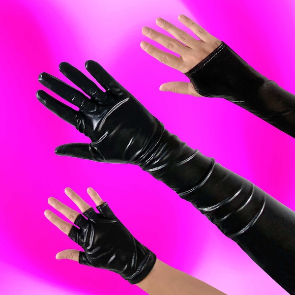 Patrón de costura de guantes multiestilo PDF (Tallas: S-L) Drag Queen Traje de mujer para hombre Stretch Opera Guantes sin dedos Cosplay Rave Lace