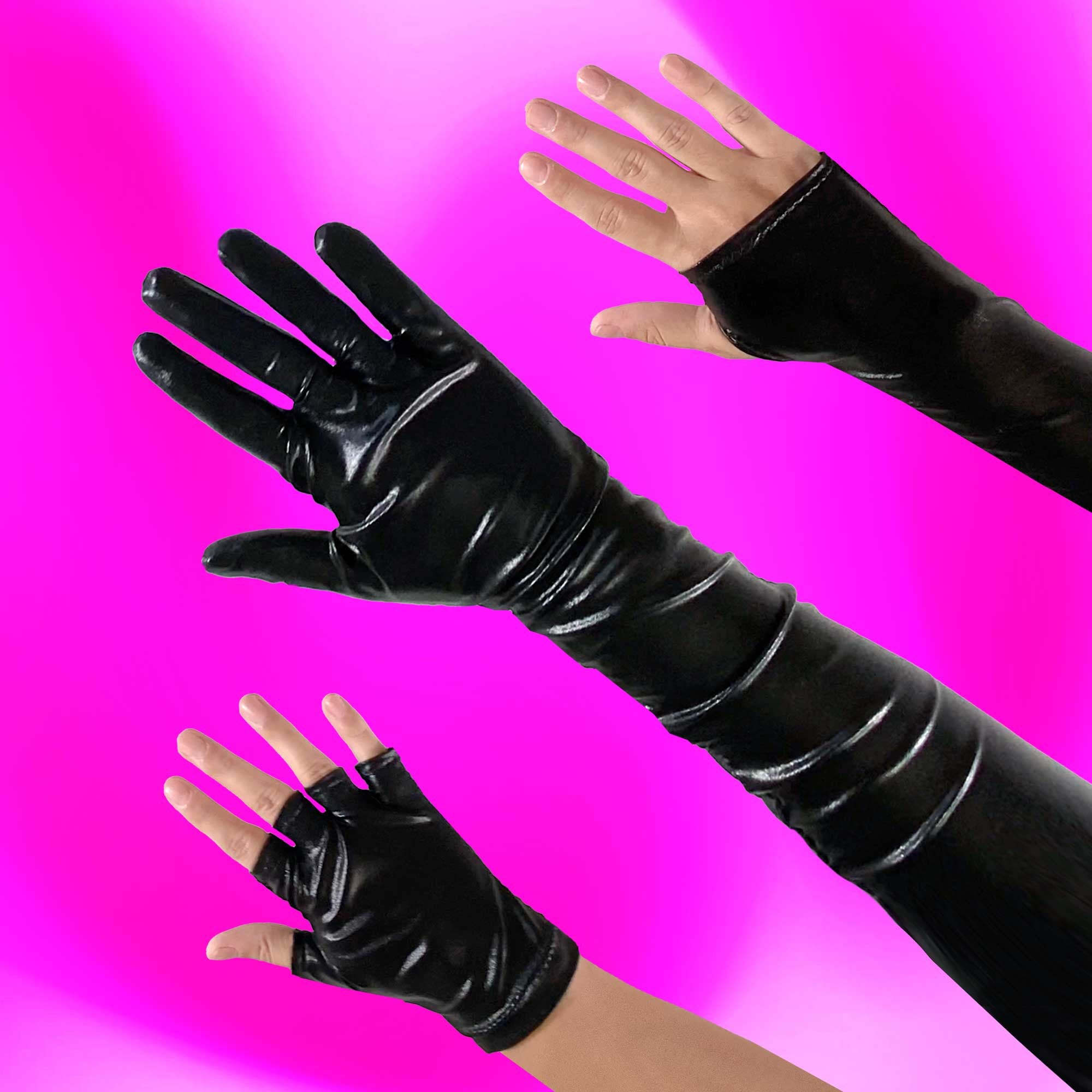 Leather Gloves Fingerless 