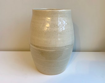 Handmade Vase, Pottery, Ceramic, Ombré Natural Tone Design