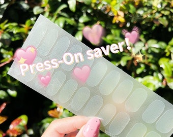 22 Clear Press on Nail Protection Sheets Minimize Glue damage /fake nails/false nails Minimize Glue damage