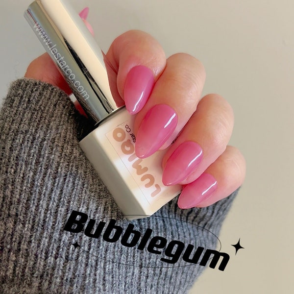 Bubblegum Sheer Jelly Pink | Long Lasting Brush on UV Gel Polish