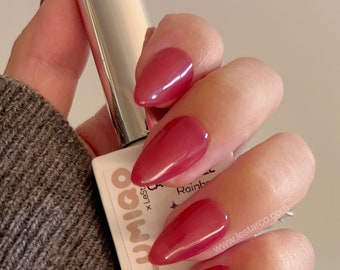 Lipstick | Jelly Sheer Red | Ultra Shine Long Lasting Brush on UV Gels Home Nail DIY False Tips Manicure Nail Art Supply