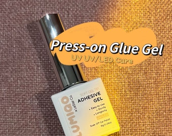 Nails tips Adhesive Soft Gel Tip Gel Press on Glue Clear Nail Glue Brush on UV Gels Glue False Tips Manicure Nail Art Supply