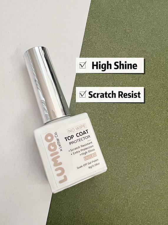 High Gloss No Wipe  Top Coat ProtectorLong Lasting Brush on UV Gel Polish