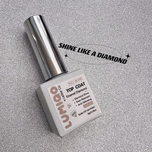 LUMIQO No-Wipe Enamel Diamond Top Coat - Ultra Shine UV Gel