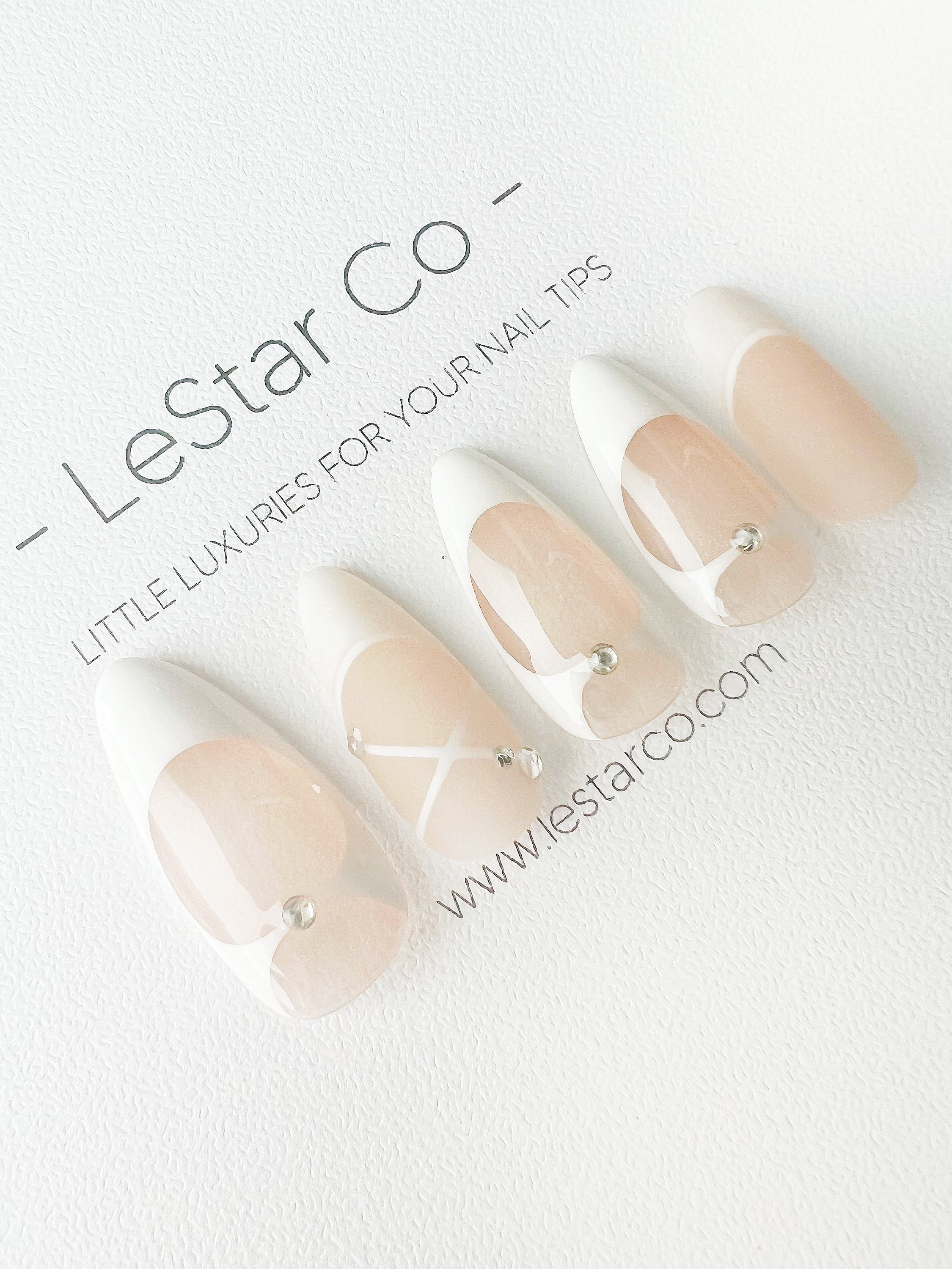 Künstliche Nägel Mit Goldfolie – Ballerina-Form, 24 Stück, Press-on Mit Kleber, Für Frauen & Mädchen