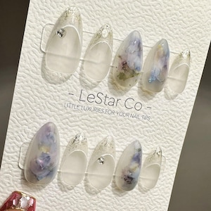 Tijdelijke aanbieding 4 op 3) Handgemaakte pers op Garden of Eden-gelnagels