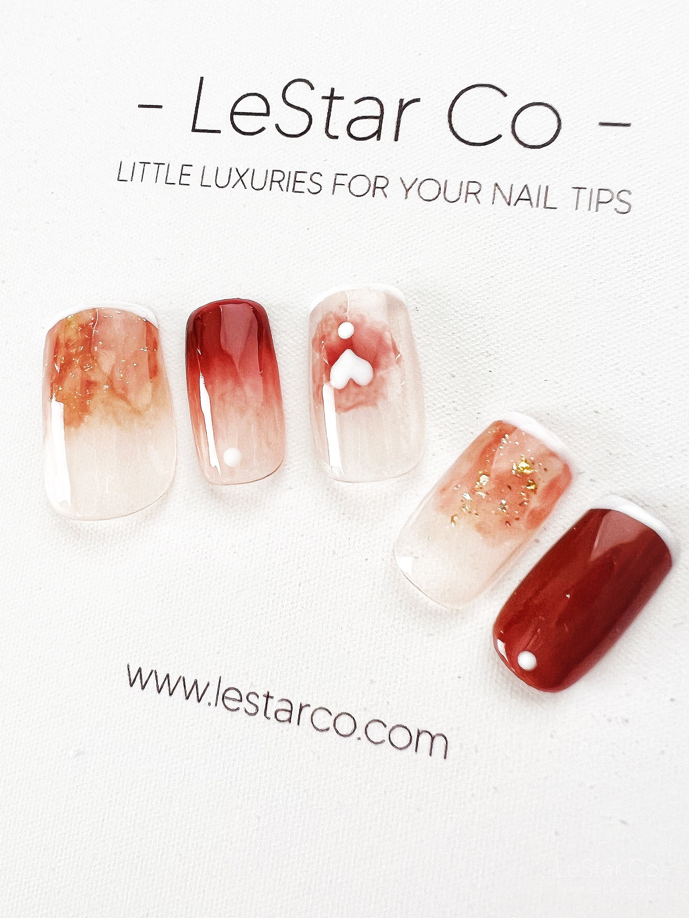 Reusable Summer Candy | Premium Press on Nails Gel | Fake Nails | Even –  LeStar Co.