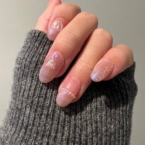 Handmade Hourglass Press On Nails: Reusable Gel False Nails