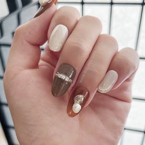 Reusable Mythic Dreams|Premium Handmade Press on Nails Gel | Fake Nails | Cute Pressons Nail Artist faux nails