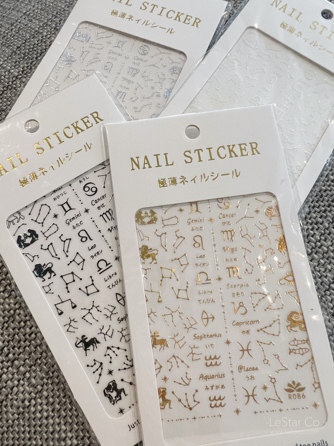 Signs of the Zodiac Nail Art Stickers Nail Accessories Etsy Australia