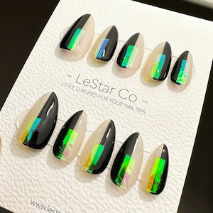 Reusable Went On Forever| Premium Press on | Fake Nails | Cute Fun Colorful Gelist faux nails ML568