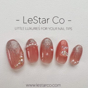 Reusable Gummy Bear Short| Premium Handmade Press on Nails Gel | Fake Nails | Cute Pressons Gel Nail Artist faux nails