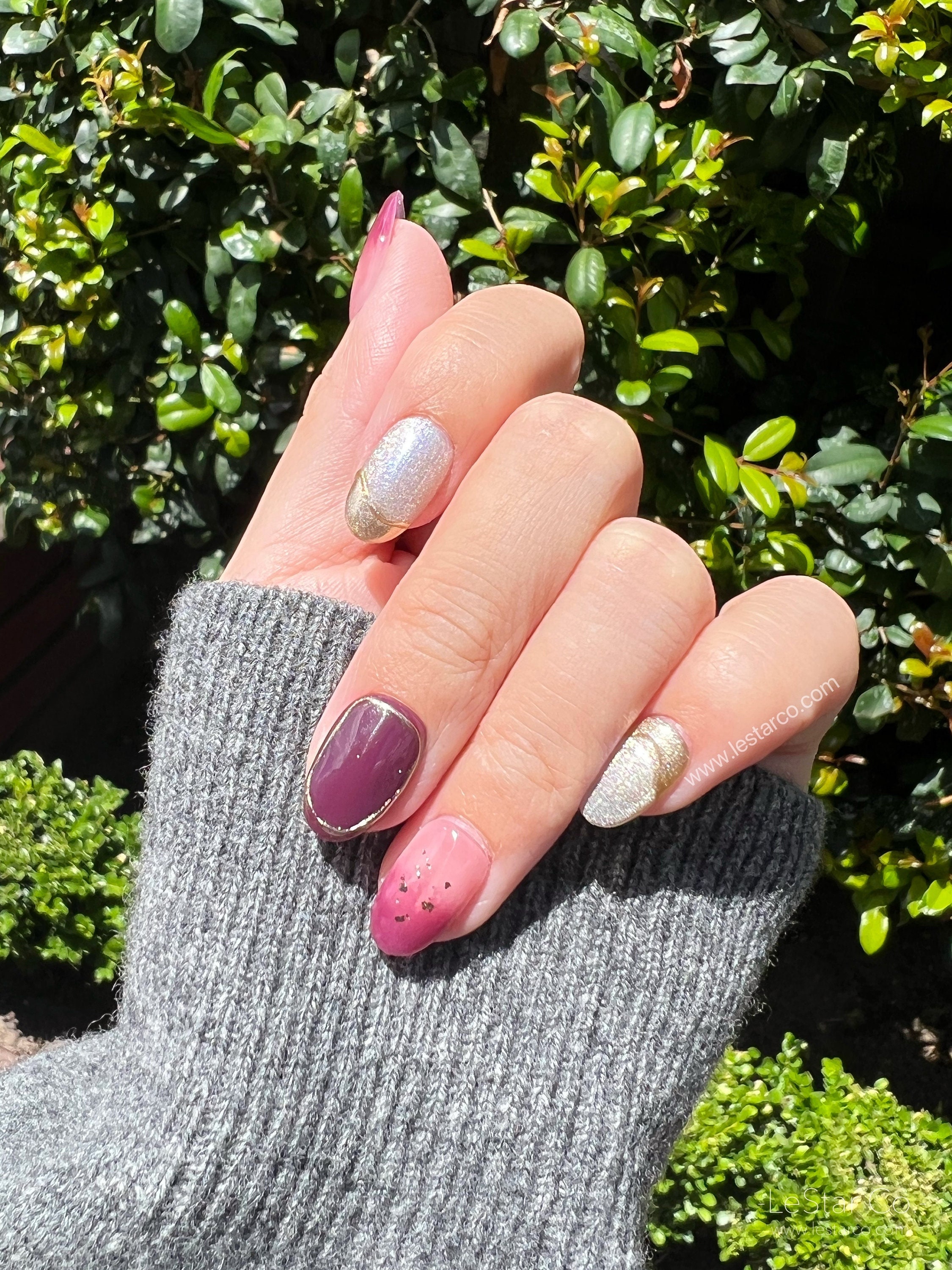 Reusable Grape Harvest Premium Press on Nails Gel Manicure - Etsy Finland
