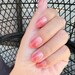 Reusable Gradient Pink Premium Short Press on Nails Gel Manicure | Fake Nails | Handmade | Lestarco faux nails XWZ118