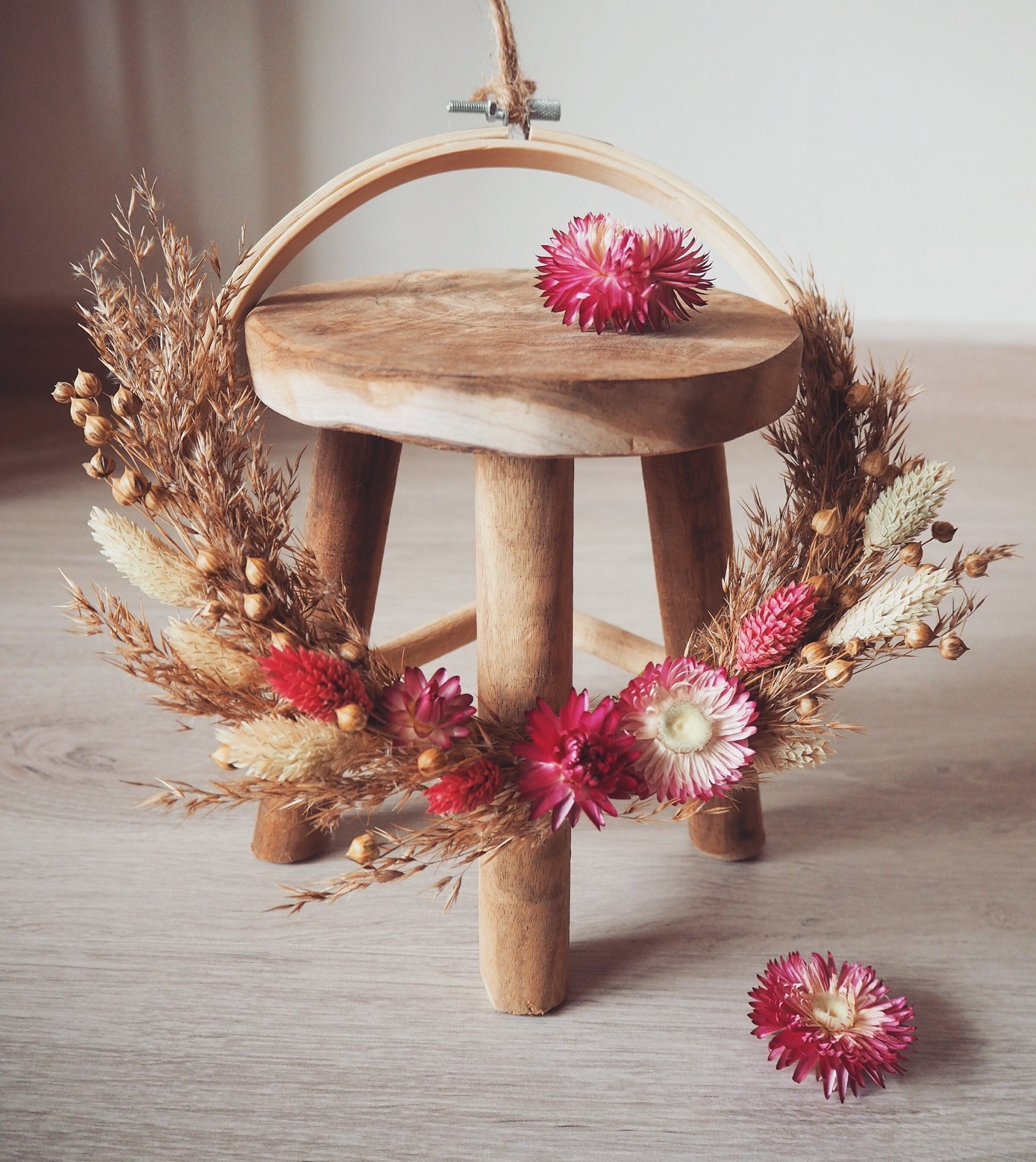 Couronne Fleurs Séchées Alicia