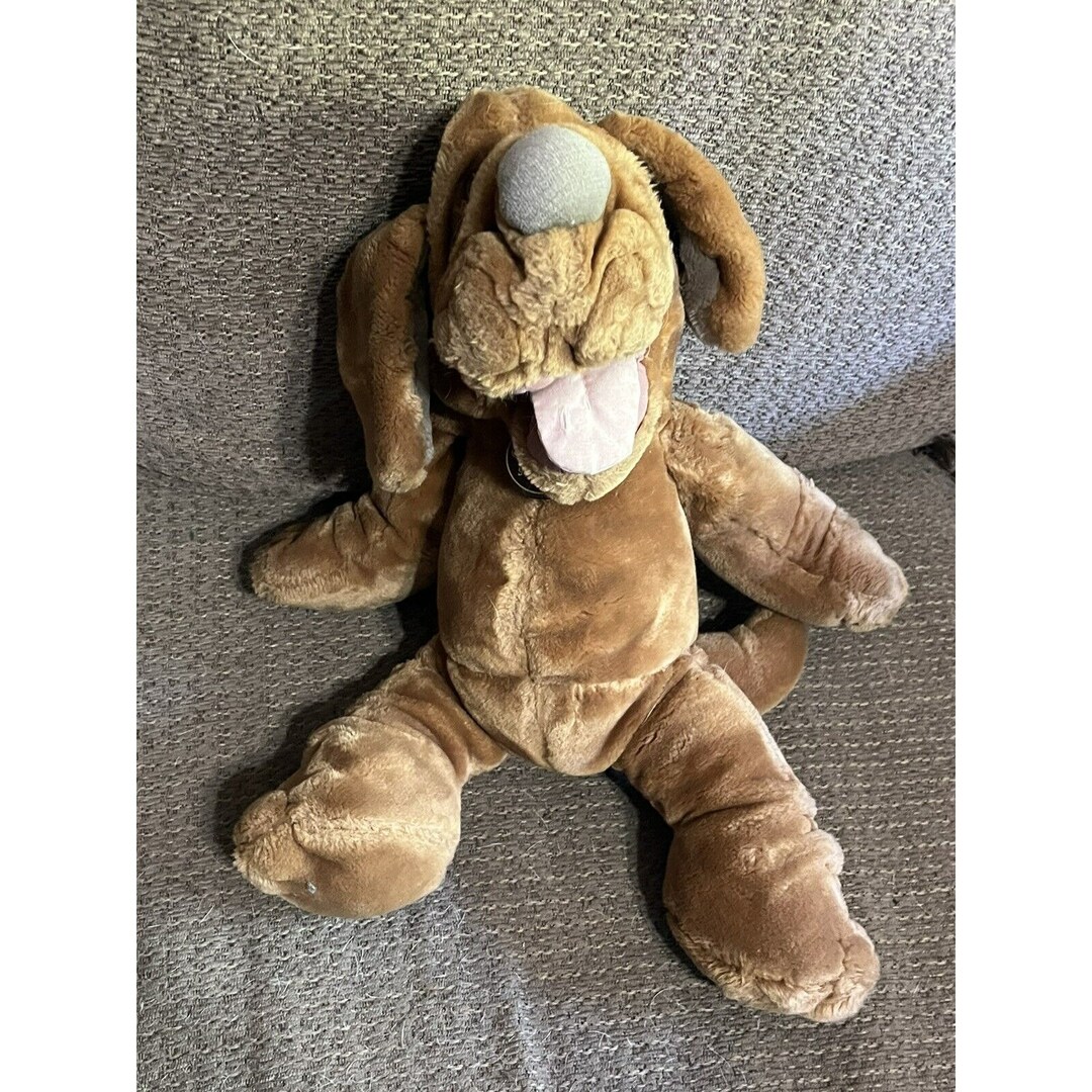 Vintage Ganz Bros Wrinkles Dog Puppet Stuffed Animal Plush 18 Etsy