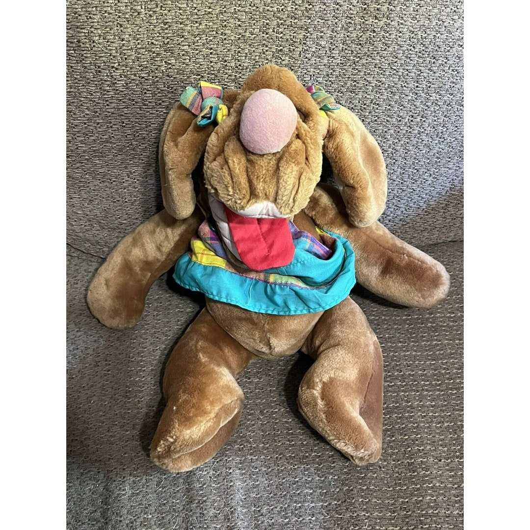 Vintage Ganz Bros Wrinkles Dog Puppet Stuffed Animal Plush 18 Etsy