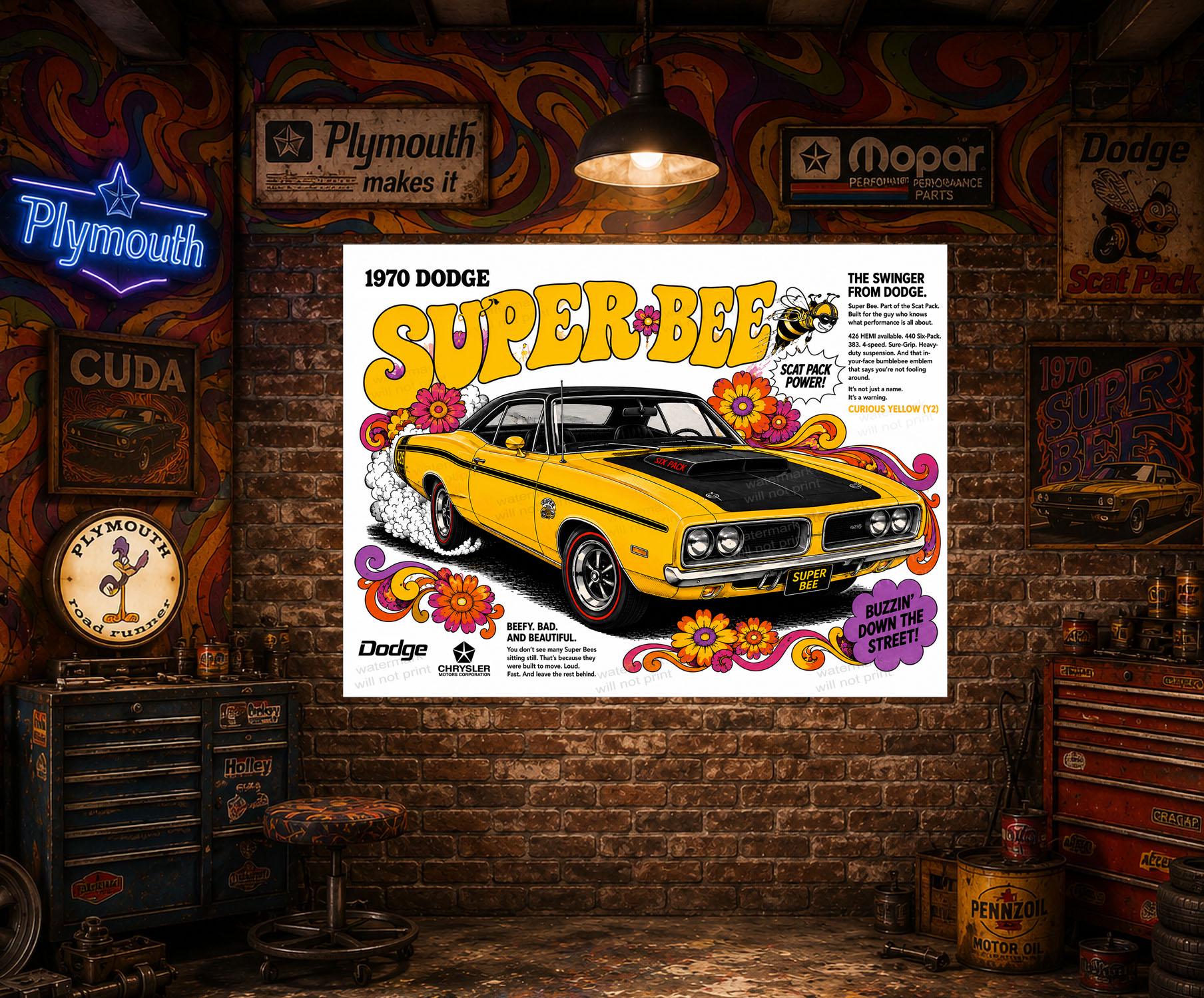 Dodge Super Bee 1970 - Etsy