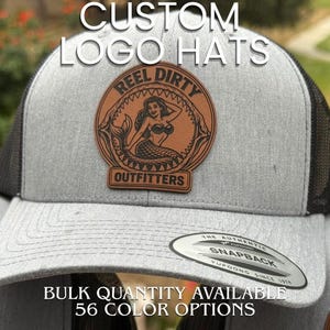 Gorra con logo personalizado, gorra trucker personalizada, gorra con parche de cuero, YP Classics 6606 Snapback