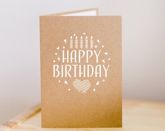Birthday Card, Cricut Template