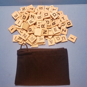 Scrabble Tiles Vintage 48 Random Letters Wood Game Piece Scrapbooking  Supply Personalized Crafting Embellishment and Jewelry 