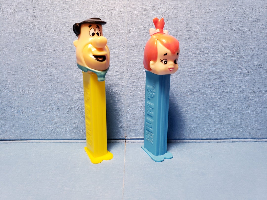 Vintage FLINTSTONES PEZ DISPENSERS Fred Pebbles Etsy