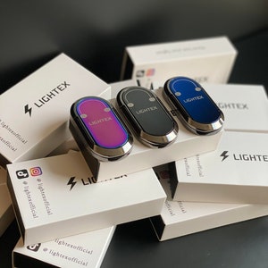 Electric Mobile Phone Rechargeable Lighter | USB | Ring Holder | For Him | For Her - Lightex