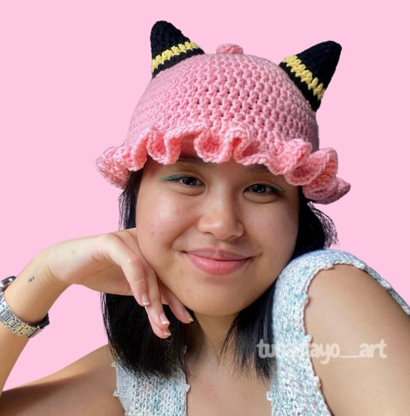 Anya Bucket Hat Crochet Pattern Etsy Singapore