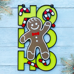 Ginger Bread Man Christmas Sign