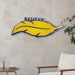 Faith Feather "Believe": arte de pared inspirador para su hogar