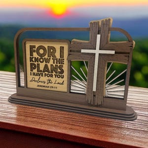 Custom Framed Sign – “You Know the Plans” or “Jesus Paid It All” | Personalized Inspirational Wall Art | Christian Home Decor