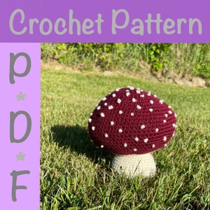 Crochet Mushroom Plush DIGITAL PATTERN