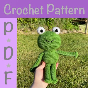 Crochet Frog Plush DIGITAL PATTERN