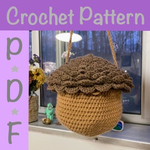 Crochet Acorn Purse DIGITAL PATTERN