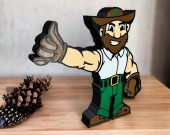 Officieel gelicentieerde CHARLOTTE 49ERS 3D-geprinte Norm the Niner-decoratie