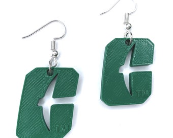 Officially Licensed Charlotte 49ers 3D printed EARRINGS