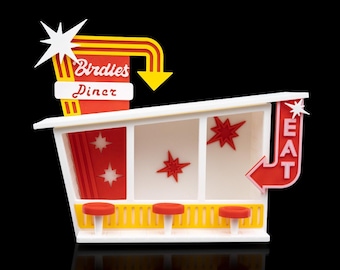 3D Printed Birdies Diner Bird Feeder