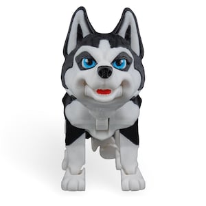 3D-geprinte kwispelstaarthusky