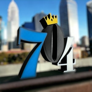 Charlotte-themed 704 3D printed decoration