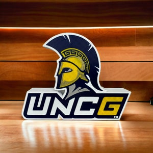 Officially Licensed UNC Greensboro printed decorative figure