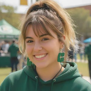 Officially Licensed Charlotte 49ers 3D printed EARRINGS